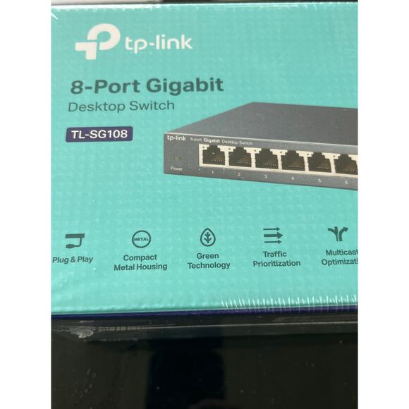TP-Link TL-SG108 8-Port Gigabit Ethernet Switch-NIB - Picture 2 of 5